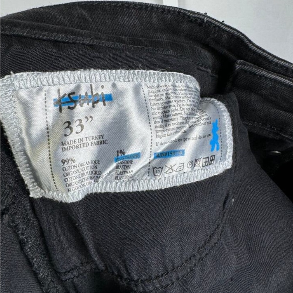 KSUBI Chitch Boneyard black Denim slim Jeans Men’s size 33x33 with pocket tag